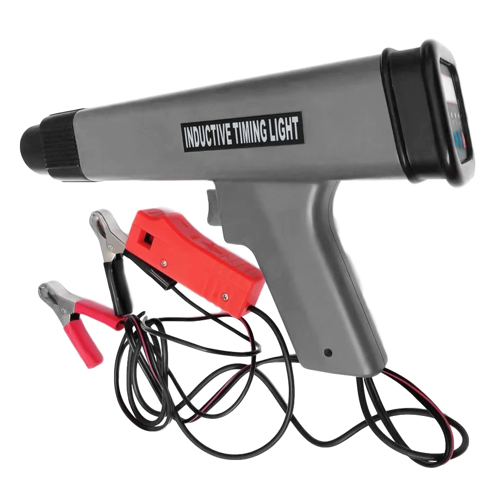 

12V Car Engine Ignition Timing Light Portable Universal Ergonomic Tester Inspection Tool Digital Display Detector High Strength
