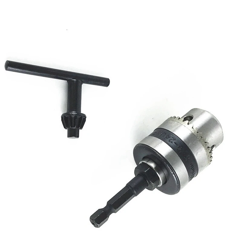 

Quick-Change Drill Chuck Adapter, Electric Wrench Adapter, 3/8 Turn 1X4 Quick Release Drill Chuck Key
