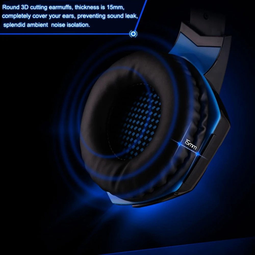

KOTION EACH G2000 Gaming Headset Wired Headphones For PS4 Xbox One Headsets Deep Bass Earphones With Microphone+3200DPI Mouse