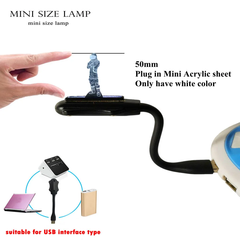 mini usb lamp Новинка игра PUBG TPS Прохладный битва Royale Темный Voyager 3D Ночной светильник RGB светильник ing многоцветный настольная лампа подарок на праздник игрушки для мальчиков - Испускаемый цвет: mini usb lamp