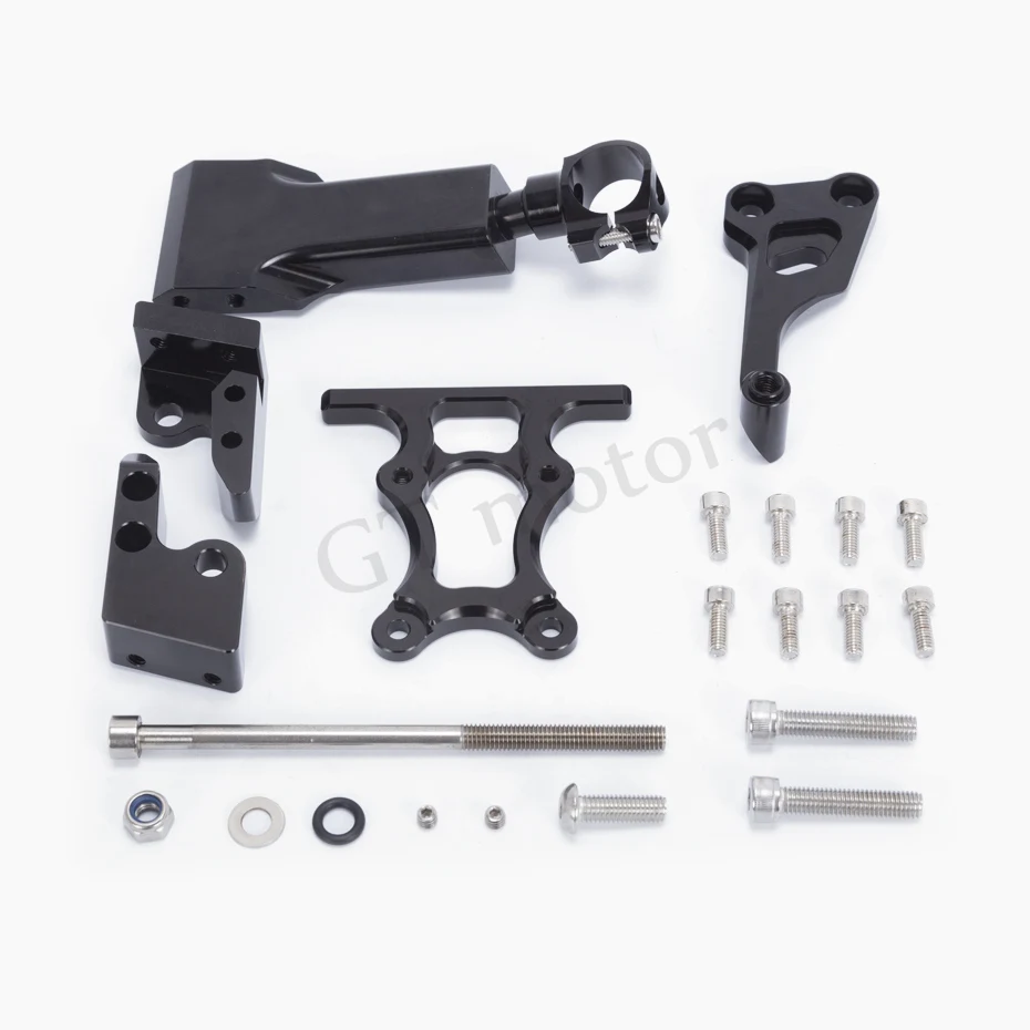 GT Motor-черный Регулируемый демпфер руля с кронштейном для YAMAHA MT07 FZ07 2014-2017 |