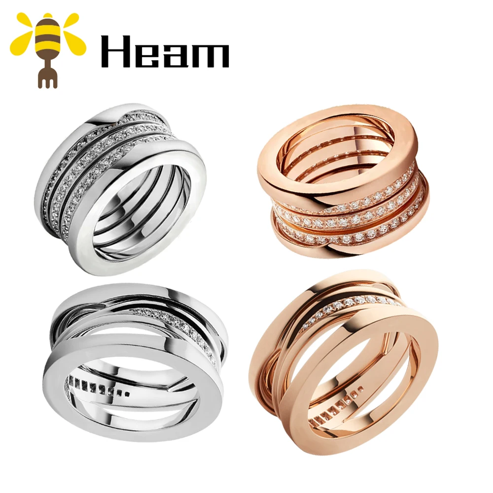Heam,, высокое качество, серебро 925 пробы, болгарийская пара, кольцо для женщин, розовое золото, модное, классическое, роскошное, свадебное ювелирное изделие