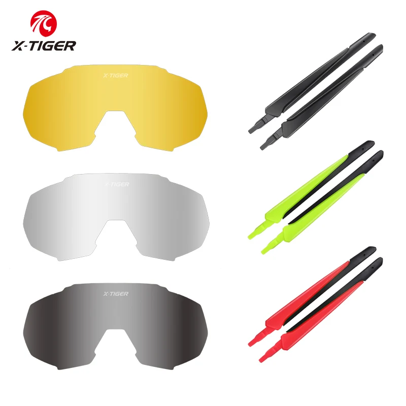 X-TIGER JPC Cycling Glasses Accessories Photochromic Lens Bike Sunglasses Feets Polarized Lens Replacement Lense Myopia Frame