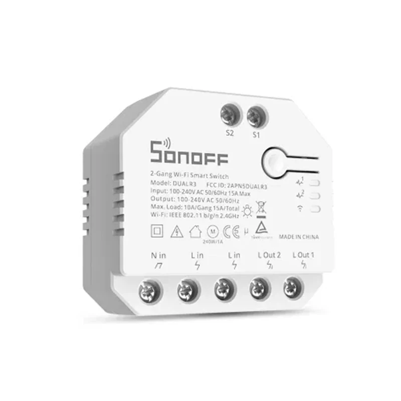 Двухканальный релейный модуль SONOFF DUAL R3/Lite сделай сам миниатюрный