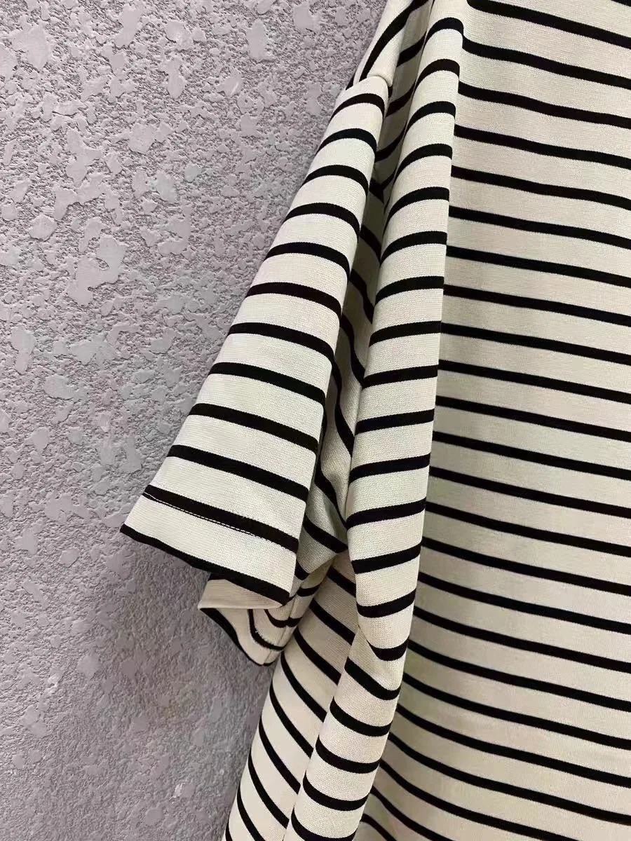 

oversized t shirt men Beige stripes jil sander letter logo printing Cotton Summer T shirt Women Tshirt 2021 short sleeve shirt