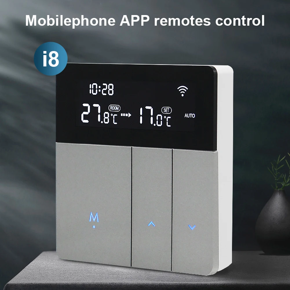 Умный регулятор температуры i8HGE Tuya Wi-Fi термостат с подсветкой автоматическая