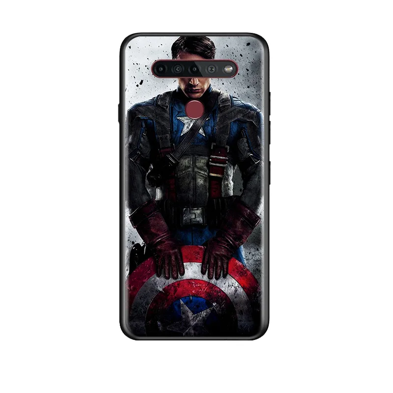 

Marvel Avengers Super Hero Captain America For LG K92 K71 K62 K61 K52 K51S K50S K42 K41S K40S K31 K30 K22 Soft Black Phone Case