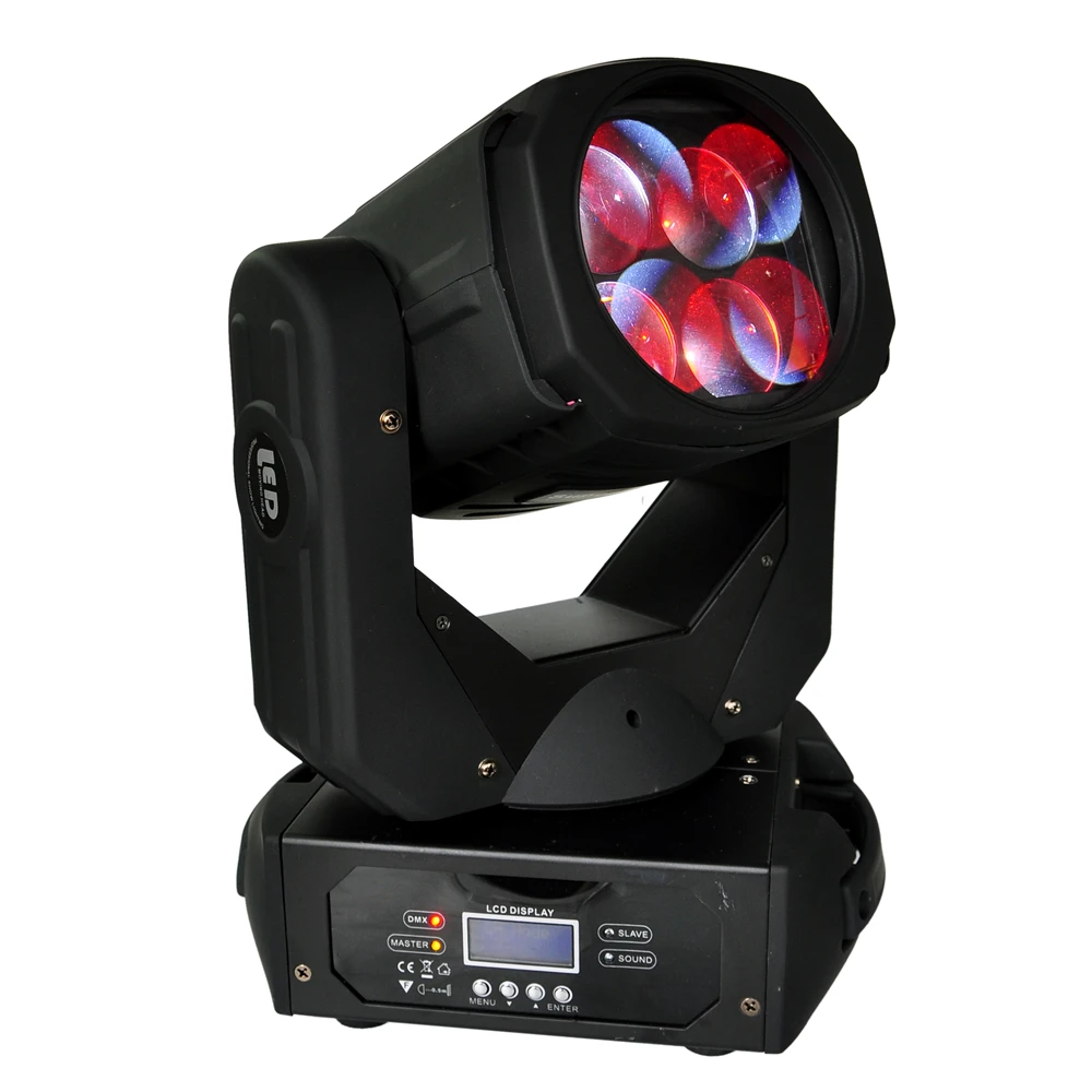 Лидер продаж пробный светодиодный светильник с подвижной головкой 4x25 Вт цветное