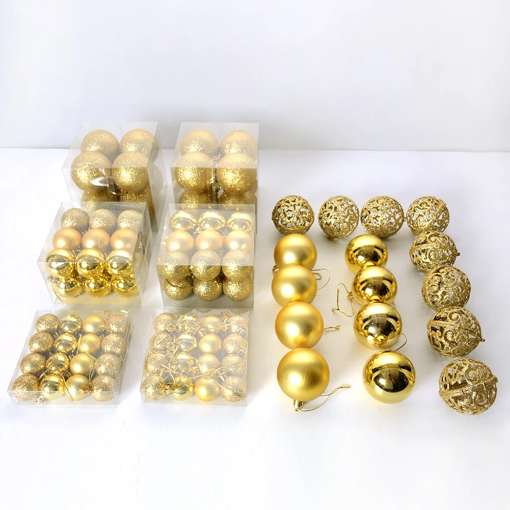 100 шт./компл. Рождественские шары украшения для рождественской елки шар