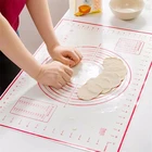6 размеров замешивания теста силиконовый коврик для выпечки торта пиццы аппарат для изготовления теста Кондитерские прокатки Кухня Pad Пособия по кулинарии инструменты для замеса теста аксессуары