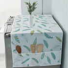 1 шт. пылезащитный чехол для холодильника PEVA Водонепроницаемая стиральная машина прикроватный столик для хранения Организатор холодильник ткань для украшения дома