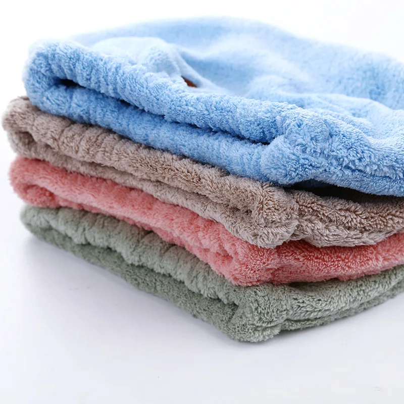 Шапочка для душа из кораллового флиса с мультяшными животными шапочка быстрого