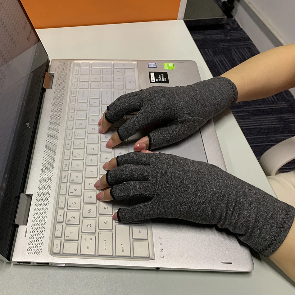 1 пара артрит компрессионные перчатки сустава пальца боли запястье руки