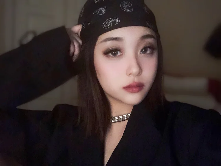 

HANGZHI 2020 New Hip Hop Punk Retro Cuban chain Titanium steel Personality Pendant Fashion Necklace For Men Women Girls Jewelry