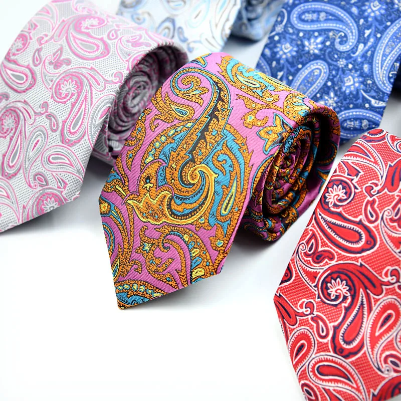 

2020 new cashew pattern polyester new men's business suit tie