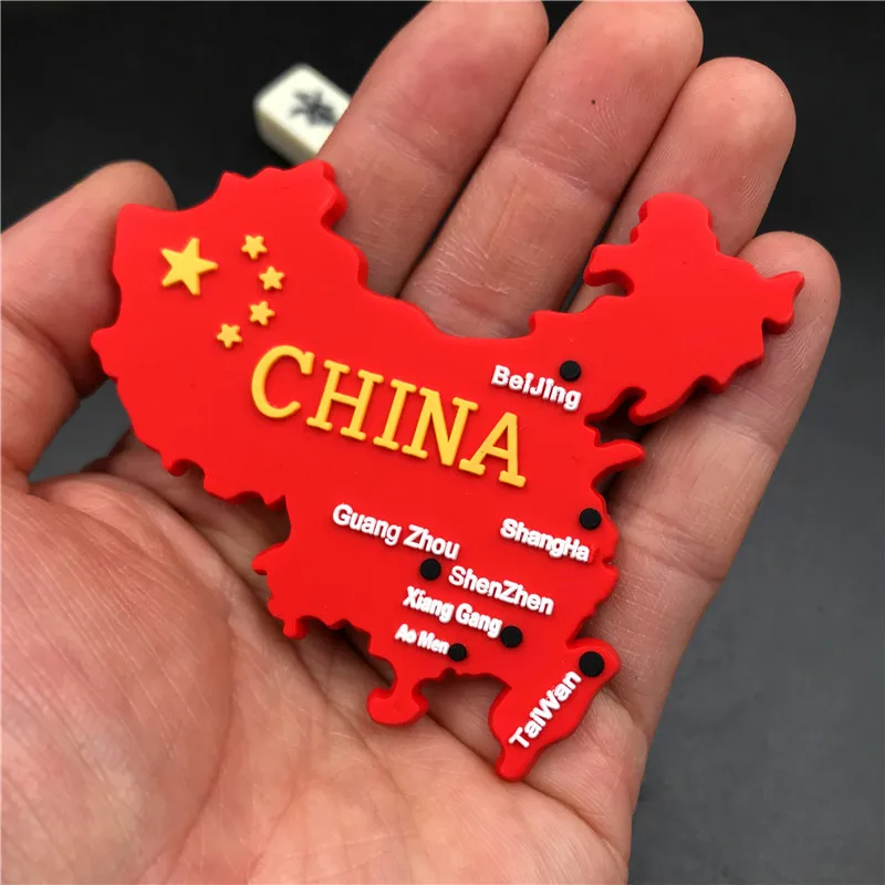 Магнитное украшение для холодильника металлическое и Хрустальное стекло карта