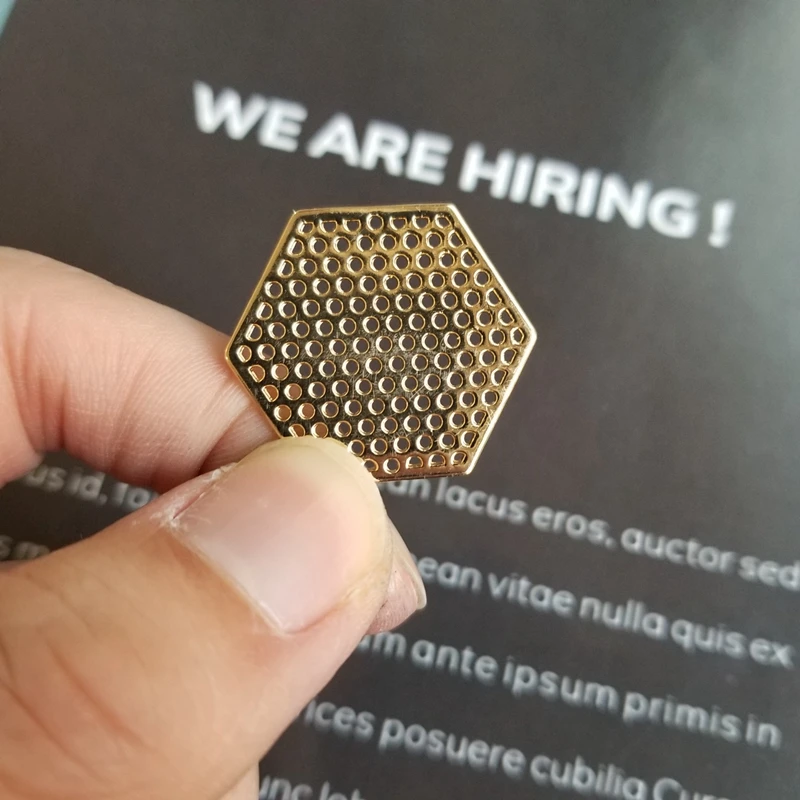 Diy серьги аксессуары европейские и американские медные круглые шестигранные с