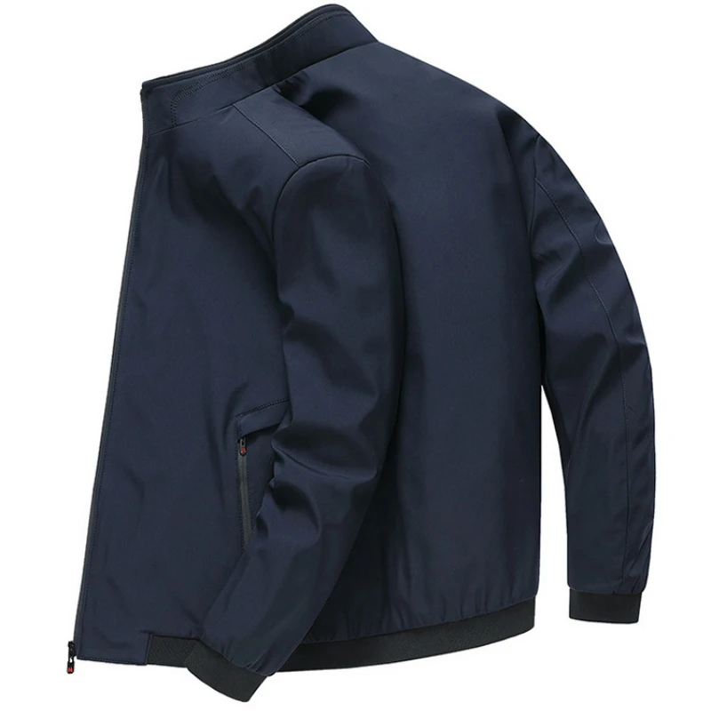 

Spring Autumn Mens Jackets Casual Coats Solid Color Mens Sportswear Stand Collar Slim Jackets Male Bomber Jackets Thin Men Coat