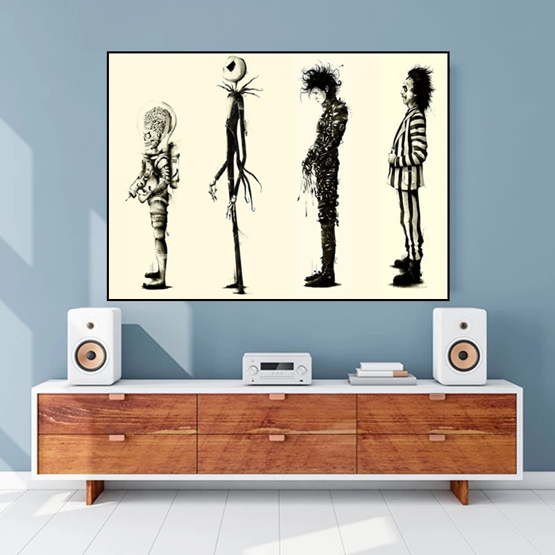 Фильм Тим Бёртон Эдвард руки-ножницы фотографический плакат настенные картины