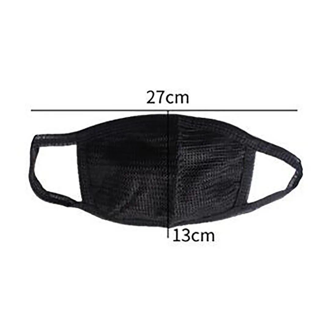 

Fashion 2PC Cycling Bicycley Black Mouth Mask Unisex Cotton Face Mask Anime Mask Soft Face Mask Breathable Masks Care Reusable