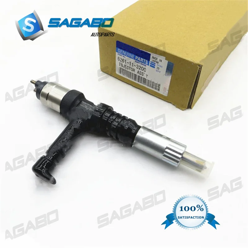 

GENUINE AND BRAND NEW DIESEL FUEL INJECTOR 095000-6140, 6216-11-3200 FOR SAA6D140E-5 ENGINE