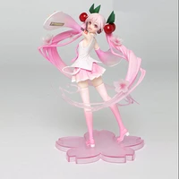 virtual singer vocaloid sakura miku pvc action figures toys miku figure cute collecting gifts pink girls anime model doll