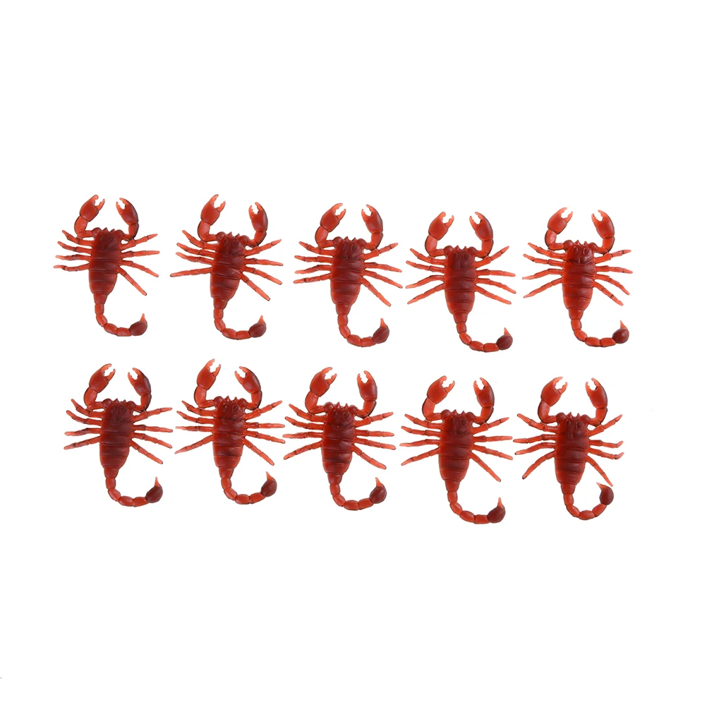 10 шт./компл. Смешные симуляции коричневые резиновые тараканы розыгрыши игрушки