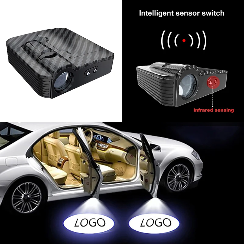 1 шт. lnfrared зондирования двери автомобиля беспроводной Добро пожаловать лампа