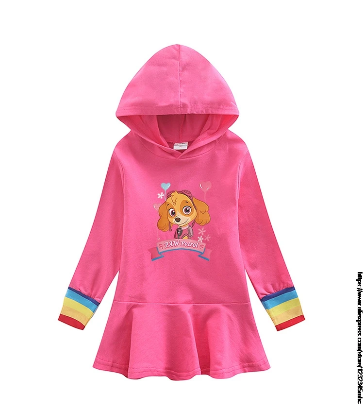 С рисунком из мультфильма Щенячий патруль двух предметов: толстовка с капюшоном