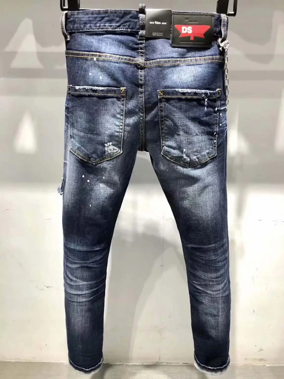 DSENQI новые мужские рваные джинсы для DSQ брюки Верхняя одежда 9621|Мужские джинсы| |