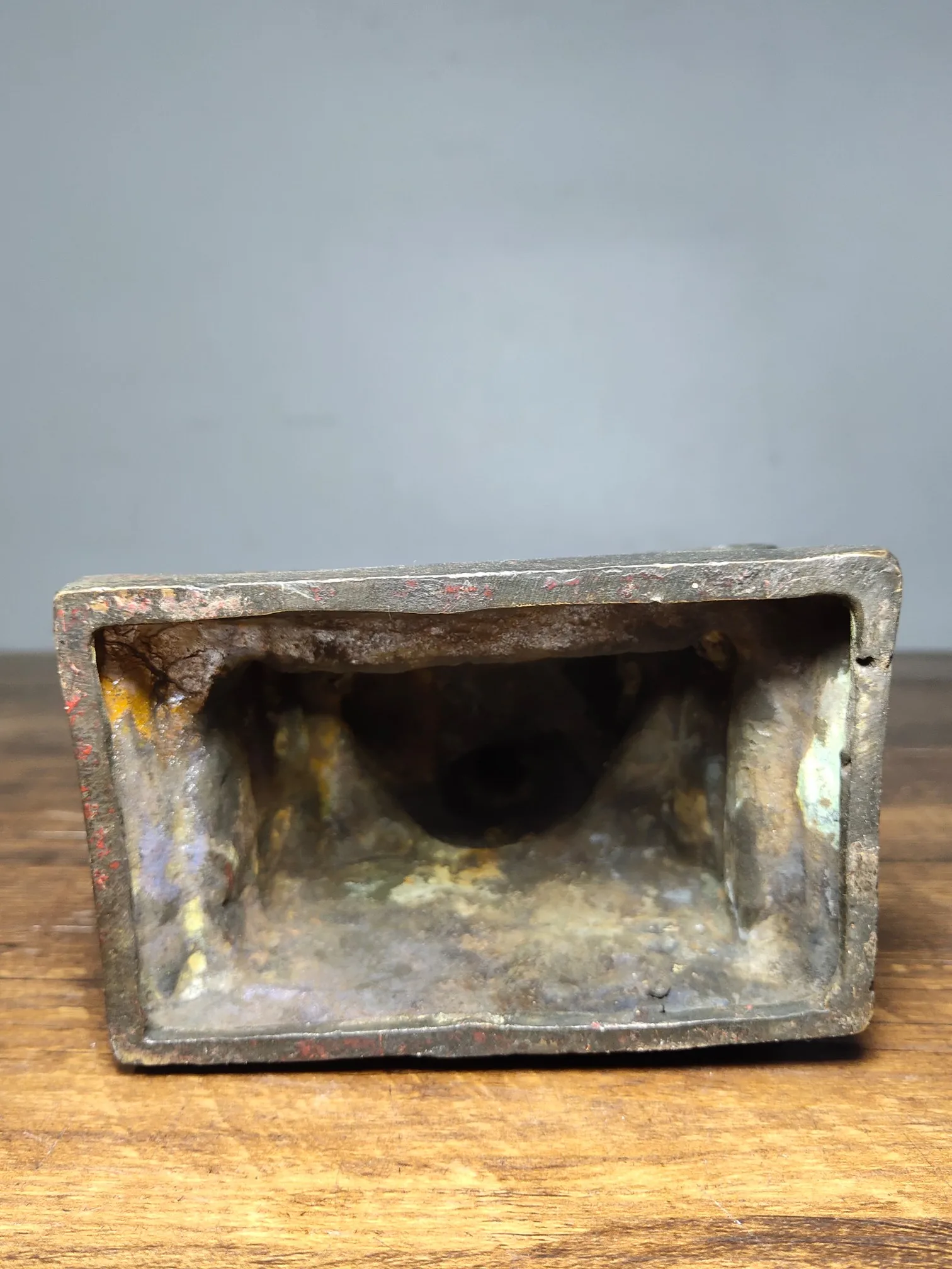 

Home Decor 8" Tibet Buddhism Old Bronze Cinnabar Fudozun Bodhisattva Backlit sitting Buddha Aryaacalanatha Enshrine the Buddha