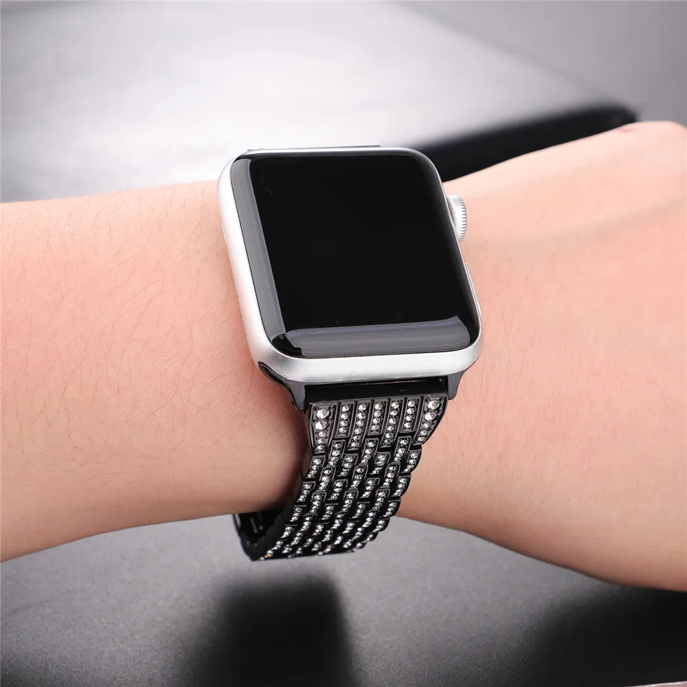 

Diamond Link модный браслет для наручных часов Apple Watch, версии SE/6/5/4/3/2 для мужчин/женщин сменный ремешок для наручных часов iWatch 38 мм 42 мм/40-44 мм