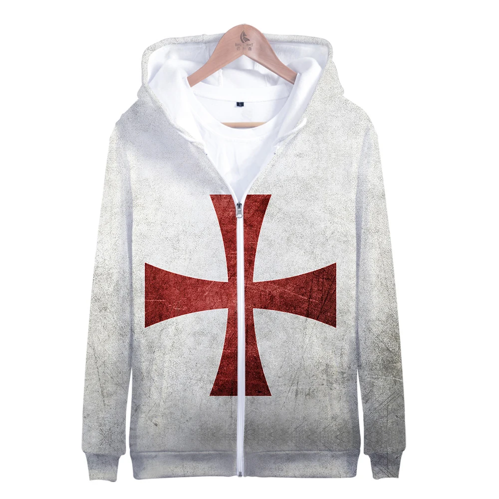 

Fashion Brand Knights Templar Hoodies Men/boys Hoodies Zipper Jacket Sweatshirts Spring Winter Hoodie Streetwear Boy Clothing
