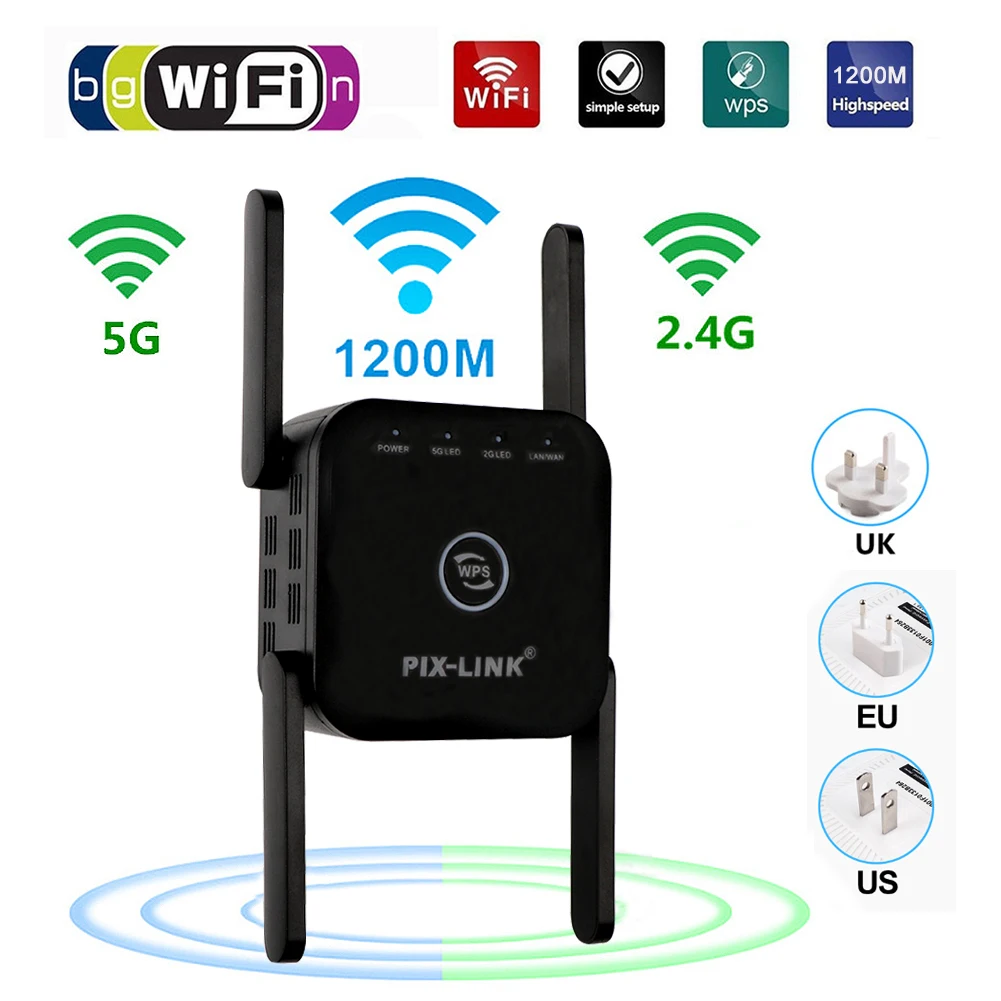 Wi-Fi репитер 2 4/5 ГГц 1200 м | Компьютеры и офис