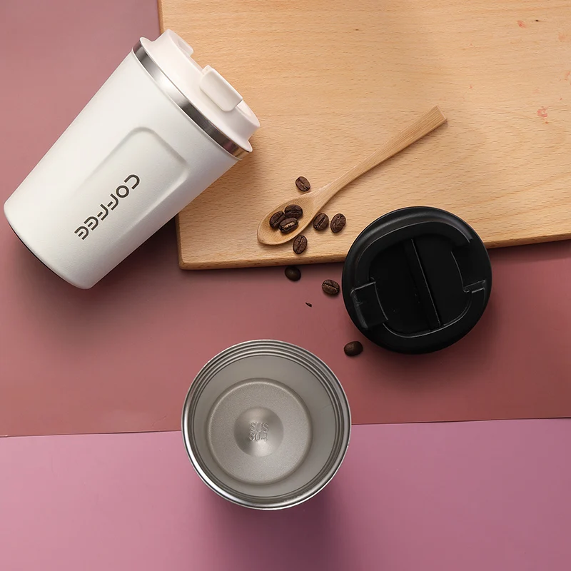 500/380ml Coffee Mug Travel Cup Vacuum Bottle Heat Cool Keep Insulation Flask Straight Creative Daily Portable | Дом и сад
