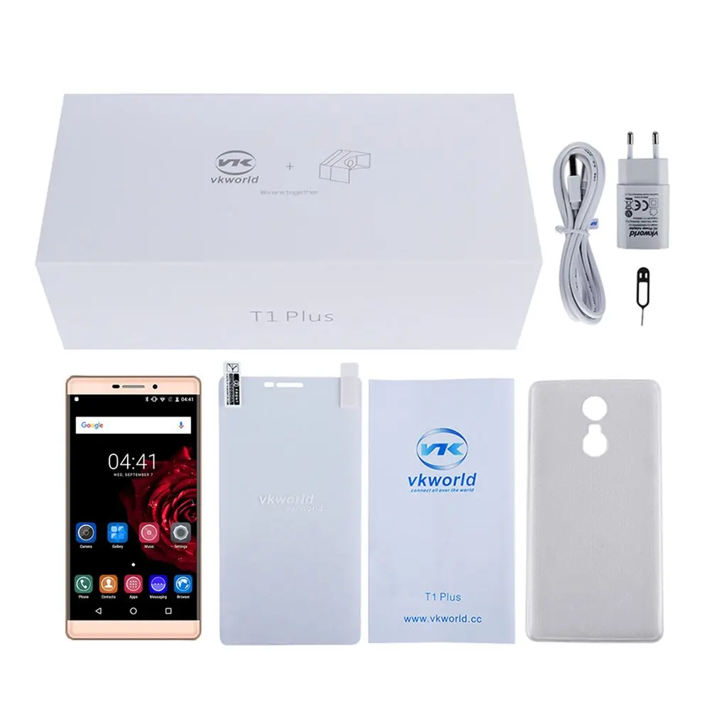 VKworld T1plus 16 Гб ПЗУ 2 RAM 4G LTE 4300 мАч 6 0 дюйма смартфон Android MTK6735 четырехъядерный FDD