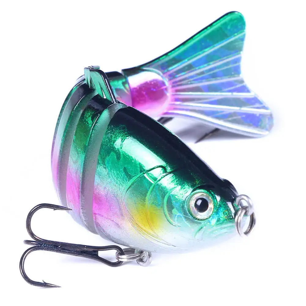 

1pcs 10cm/15.6g 7jiont Fishing Lure ABS Bait Bionic Swimbait Crankbait Sharp Barbed Treble Hook 3D Eyes Colorful Baits