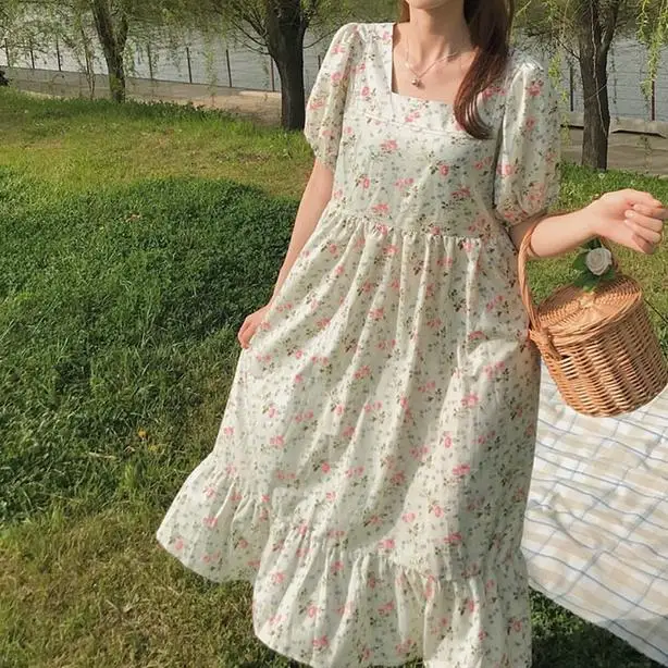 Горячая прерия шик свежий свободный печати цветочные ретро 2019 Лето Свободные