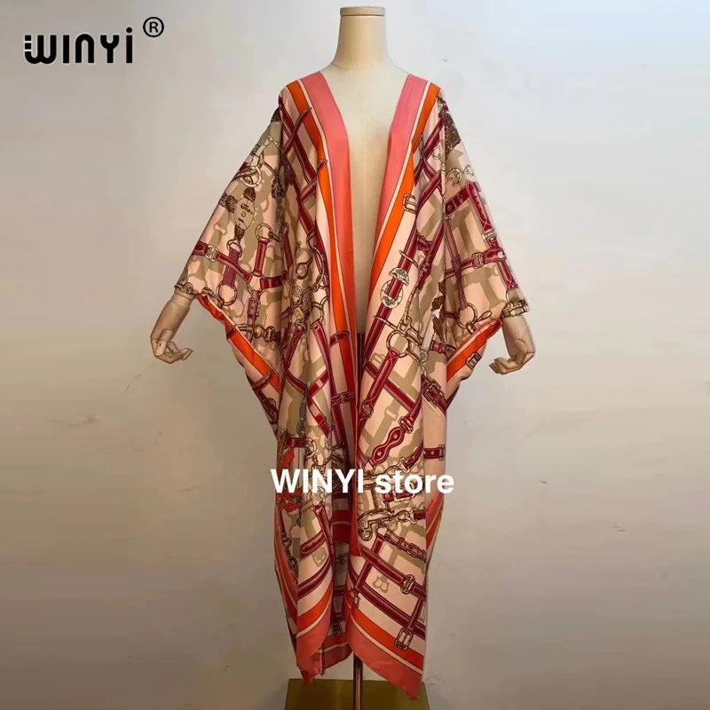 Modest Middle East Sunmer Women Cardigan stitch مسلم مجموعات Cocktail sexcy Boho Maxi African Holiday Batwing Sleeve Silk Robe