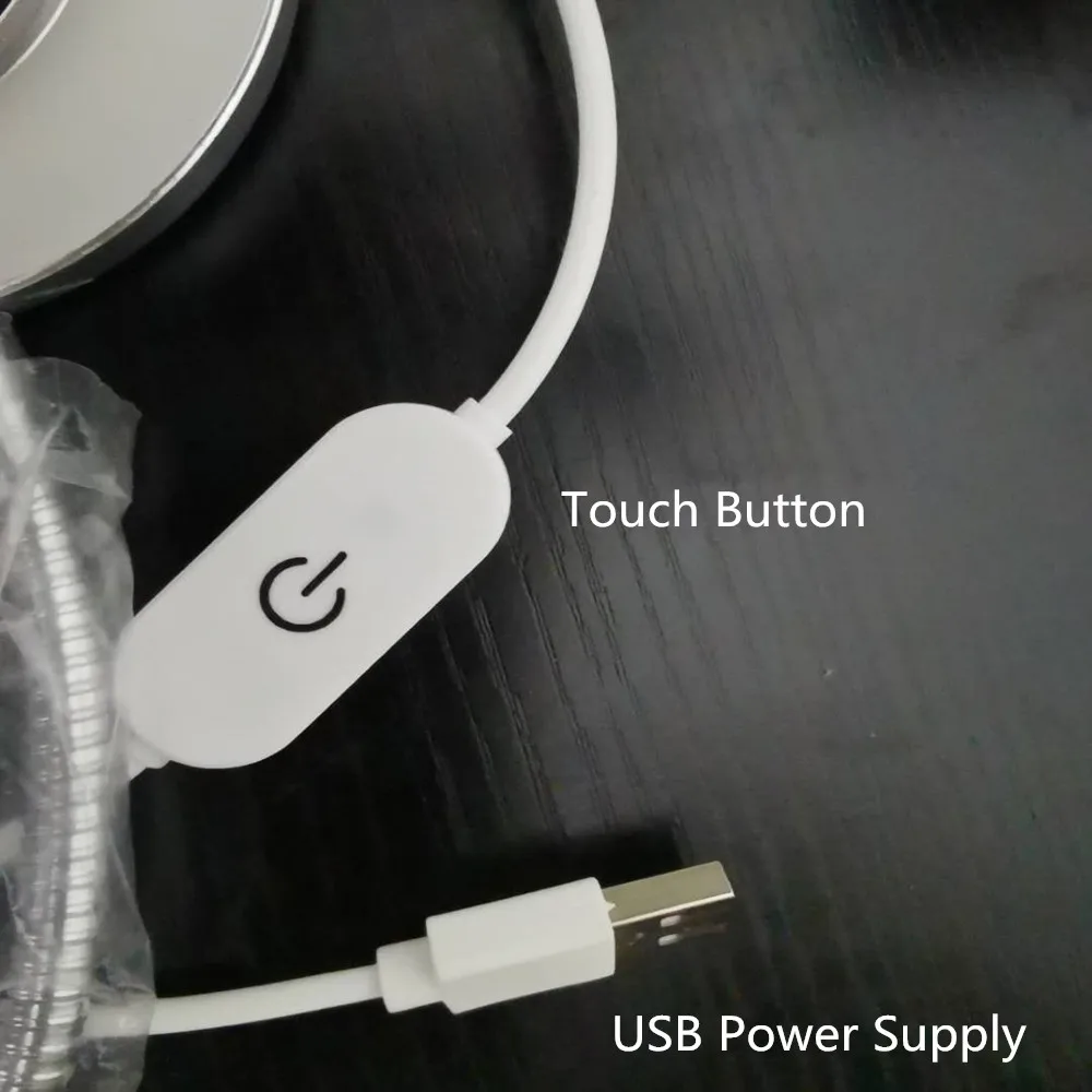 Прищепчатая настольная лампа приглушаемые сенсорные светодиодные лампы для