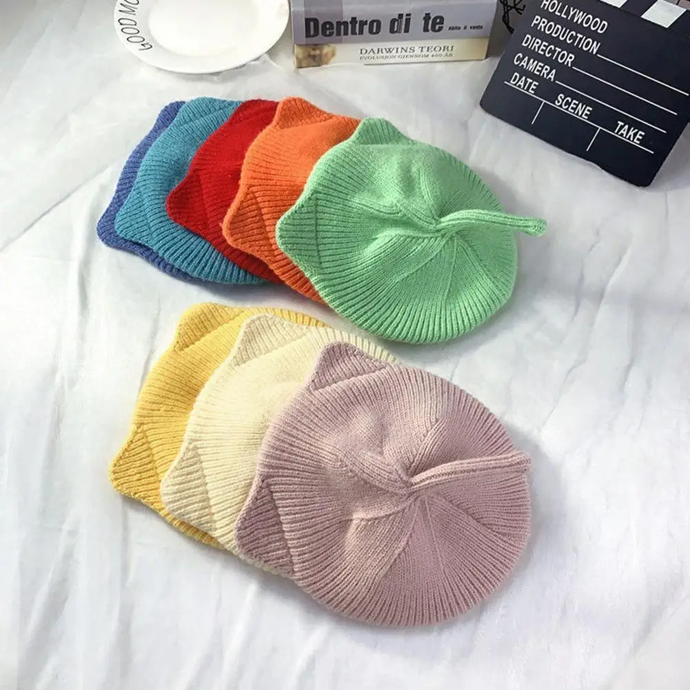 

Новинка, детские шерстяные береты, детские шапки на весну, осень и зиму для мальчиков и девочек, модная шапка, детская шапка художника, франц...