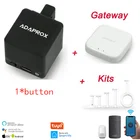 Умный беспроводной шлюз Tuya, мост Adaprox, умный робот-фингербот SmartLife, домашний голосовой пульт дистанционного управления для Alexa, Google