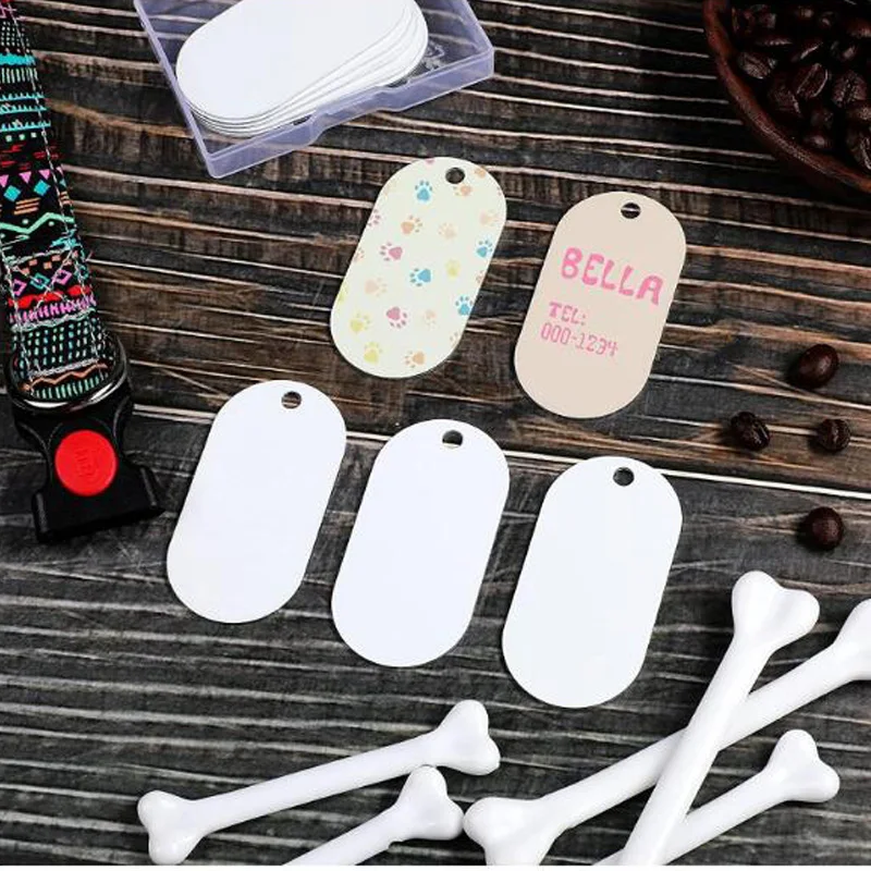 Сублимационный жетон в военном стиле для собак именной идентификационный