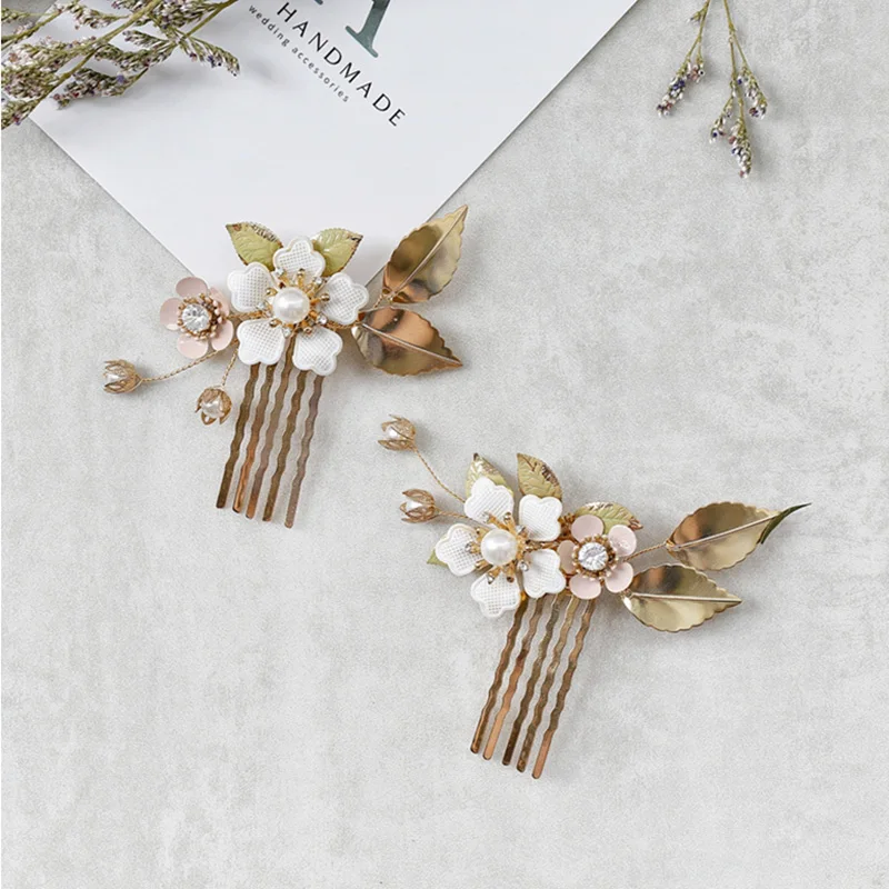 Смешанные Стиль Фея свадебный головной убор цветок Шарм расческа для волос
