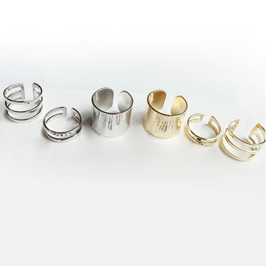 Женщины кольцо 3 шт./компл. модные подвески из розового золота с нашивкой в виде