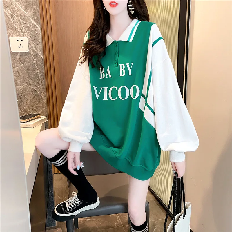 Японский свежий школьный стиль плюс размер Толстовка Женская Корейская розовая