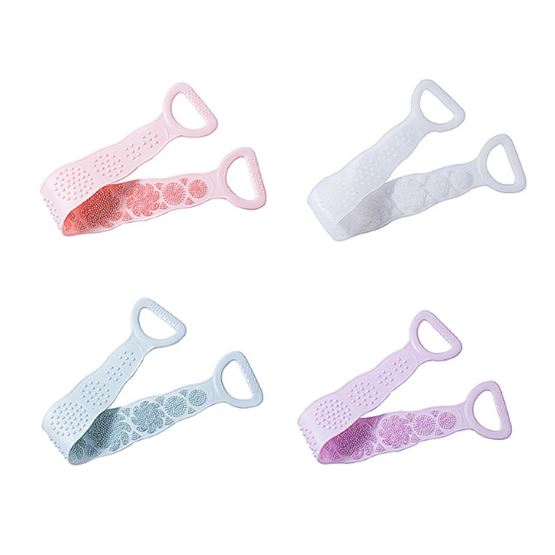 Magic Silicone Bath Body Brush Back Scrubber Towels Rubbing Mud Peeling Massage Shower Extended Skin Clean |