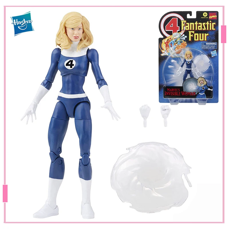 

6 Inch Hasbro Marvel Legends Series Fantastic Four Marvel's Invisible Woman ABS Anime Action Figures Collection Model Toys Gifts