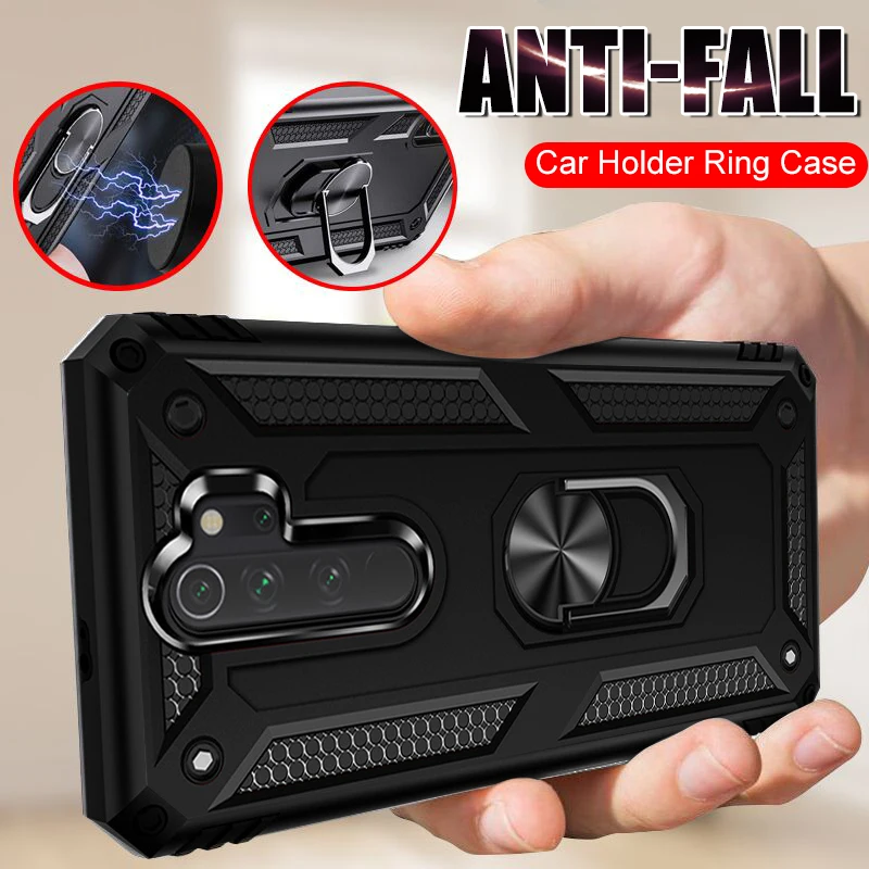 Роскошный бронированный автомобильный чехол с металлическим кольцом держателем