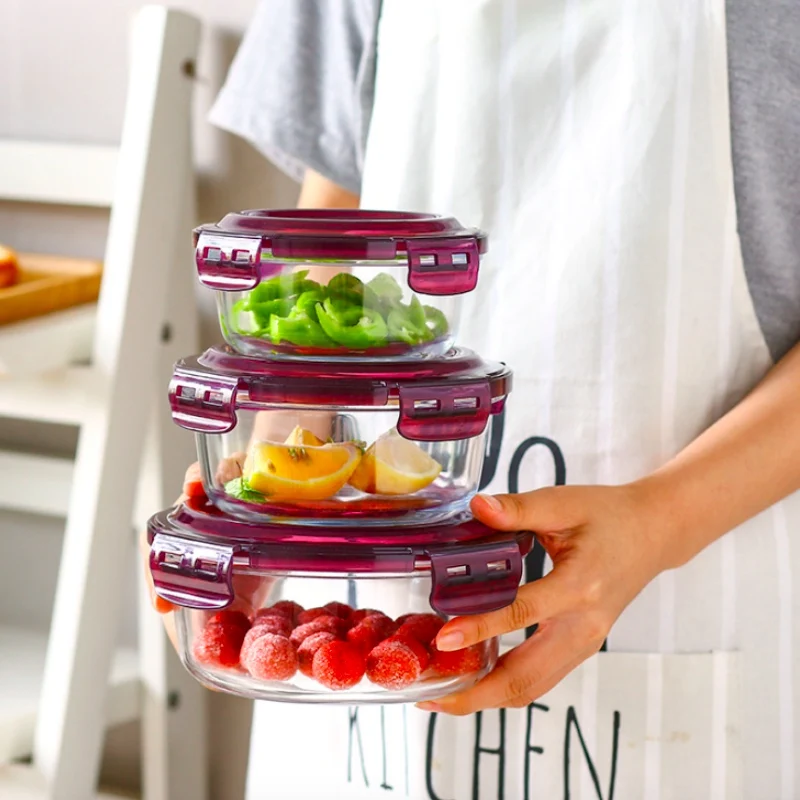 Портативный Ланч-бокс из здорового материала боксы бэнто стеклянная коробка